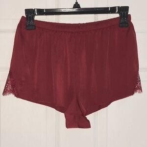Victoria's Secret Satin Lace Trim Sleep Shorts Size S
